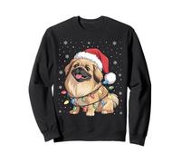 Pekingese Dog Christmas Tree Lights Dogs Xmas Pajamas Sweatshirt