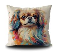 Pekingese Dog Cushion Cover Soft Cushion Case Funky Throw Pillow Case 45X45Cm Pillowcase For Garden Office Sofa Chair