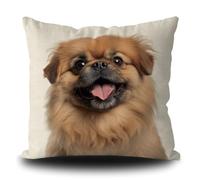 Pekingese Dog Pillowcase Soft Throw Pillow Case Funky Cushion Case 45X45Cm Cushion Cover For Car Decor Office Housewarming Gift