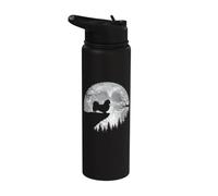 Pekingese Full Moon - Pekingese Mom Peke Dog Mom Dog Dad Stainless Steel Insulated Water Bottle