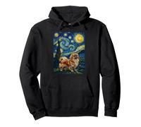 Pekingese Starry Night - Pekingese Mom Peke Dog Mom Dog Dad Pullover Hoodie