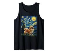 Pekingese Starry Night - Pekingese Mom Peke Dog Mom Dog Dad Tank Top