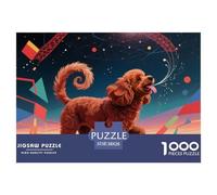 PekingesePuzzle for Adults Pet DogEducational 1000 Pieces Home Decoration Challenging There Are Letters on The Back 38x26cm/1000pcs