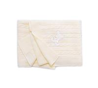 PEKITAS Baby Knitting Yarn Blanket 100 x 100 cm 100% Eco-Friendly Acrylic Made in Portugal Beige