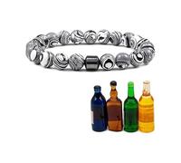 PEKJDS Glame Anti-Alcohol Bracelet - Reduce the Urge to Drink, Adjustable Glame Anti Alcohol Magnetic Bracelet, Anti Alcohol Magnetics Bracelets, Magnetic Sobriety Bracelets for Men & Women (G)
