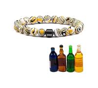 PEKJDS Glame Anti-Alcohol Bracelet - Reduce the Urge to Drink, Adjustable Glame Anti Alcohol Magnetic Bracelet, Anti Alcohol Magnetics Bracelets, Magnetic Sobriety Bracelets for Men & Women (H)