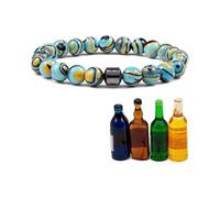 PEKJDS Glame Anti-Alcohol Bracelet - Reduce the Urge to Drink, Adjustable Glame Anti Alcohol Magnetic Bracelet, Anti Alcohol Magnetics Bracelets, Magnetic Sobriety Bracelets for Men & Women (C)