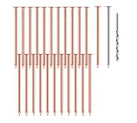 PEKKA Copper Nails to Killing Trees 3.5 Inch Pure Copper Nails Bulk Stump Removal Spikes Hardware Nails for Trees 25 Pcs