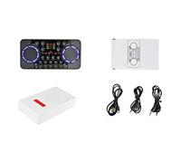 PEKKA V300 Pro Live Streaming Sound Card English Version Sound Card Bluetooth-Compatible 4.0 Audio Interface Mixer DJ Music Studio Karaoke