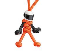 PEKLOKIW Keychain Motorbike Accessories for Men,Motorbike Keyring,Motorcyclist Minifigure Hanging Chain Umbrella Rope Weaving Keychain Personality Motorcycle Key Accessories (F)