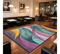 PEKMAR Carpet for Live Room Washable Large Area Rugs Abstract Style Area Rug Decoration Home Red Entrance Door Mat(160x200cm 63x78.7in/CX035-flannel-6)