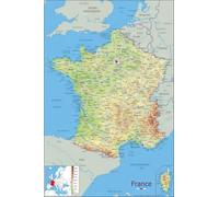 PEKNUX 1000 Pieces Wooden Jigsaw Puzzle Map of France, Classic Style, Ideal for Adults, 14 Years and Up, 1 Set, 1 Puzzle, 1000 Pieces, 75x50cm, Unisex, Educational Game, Gift for Christmas, Birthday