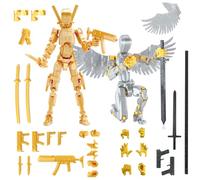 PEKOIU T13 Action Figure Set (Assembly Completed) Age 3+, 3D Printed Multi-Jointed, Multi-Articular Lucky Mobile Robot,Desktop Decorations for Game Lovers Toys