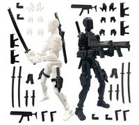 PEKOIU T13 Action Figure Set (Assembly Completed) Age 3+, 3D Printed Multi-Jointed, Multi-Articular Lucky Mobile Robot,Desktop Decorations for Game Lovers Toys
