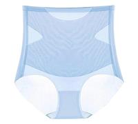 Pekoluta Tummy Control Panties | Shorts Magnetic Shaping Panties Compression Ice Silk | Underwear Body Shaper Comfortable High Waist for Dating, Gathering, Party, Meeting, Daily Wear, Light blue2,
