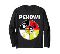 Pekowi Shawnee Nation Indigenous Medicine Wheel Long Sleeve T-Shirt