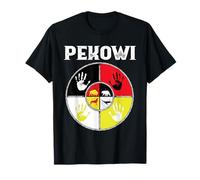 Pekowi Shawnee Nation Indigenous Medicine Wheel T-Shirt