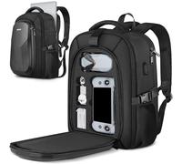 PEKREWS Atom 2 Case, Large Capacity Atom 2 Backpack for Potensic RC PTD 1 Controller, Expandable Travel Drone Bag Fits 15.6 Inch Laptop, Waterproof Hard Carrying Case for Potensic Accessories