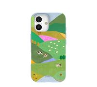 Pela | Phone Case Compatible with iPhone 17 | MagSafe Included | Cute Eco Friendly | Made with Plants | Powder Blue Farm Tales