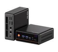 PELADN Mini PC Gaming, Ryzen 5 5600H (Upgraded 5700U,6C/12T, up to 4.2Ghz),16GB DDR4/512GB NVMe SSD,Dual LAN,Type-C/DP/HD,Mini Desktop Computer,WiFi6 4K/60Hz Triple-Display USB3.2/BT5.2