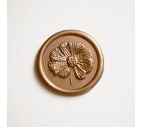 Pelargon Design 3D Cosmos Flower Wax Seal Stamp - for Wedding Invitations, Envelopes, Gift Wrapping, Branding, Art Project