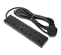 PRO ELEC PELB1810 4 Gang Extension 3m, Black