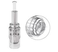 PELCAS 12 Pin Micro Needle Cartridge for Microneedling Derma Pen, Dermapen Replacement Cartridges Disposable Needles 12 Bayonet Slot, Individually and Sealed Bags (10pcs 12pin Dermapen Needles)