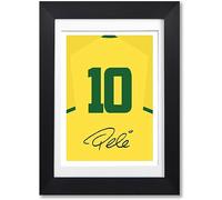 Pele Brazil Legend World Cup Winner Signed A4 Poster Photo Print Autograph Photograph Artwork Picture Gift Jersey Shirt Kit (A4 POSTER ONLY)