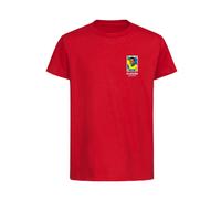 Pele World Cup Sticker Kids T-Shirt - Red / S Men