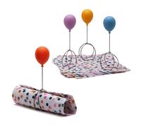 Peleg Design Balloonapkins Napkin Rings - Perfect for Dining Table Décor - Easter Napkins Ring, Birthday Party Table Decorations, Napkin Holder During Meals or Gatherings