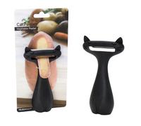 Peleg Design CatPeeler Cute Vegetable Peeler, Cat Design Peeler for Potato Carrot Fruit, Kitchen Utensil Décor (Black)