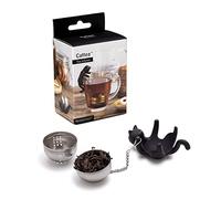 Peleg Design Cattea Tea Infuser - Cute Stainless Steel Cat Tea Strainer for Loose Leaf Tea | Fun Animal Tea Steeper & Gift for Tea Lovers, Black