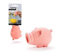 Peleg Design Egg Separator for Raw Eggs - Silicone Egg Yolk and White Separator, Funny Pig Design - Cute Kitchen Tool Gadget for Cooking/Baking