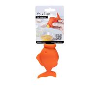 Peleg Design Egg Separator for Raw Eggs - Silicone Egg Yolk and White Separator, YolkFish Lips Swallow Release - Cute Kitchen Tool Gadget for Cooking/Baking