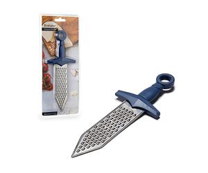 PELEG DESIGN Handheld Cheese Grater | Mini Cheese Grater Durable Rust-Proof Metal Sword-Shaped, for Cheese, Chocolate, Spices and More, Cute Kitchen Gift & Funny Kitchen Gadget (Gratiator)