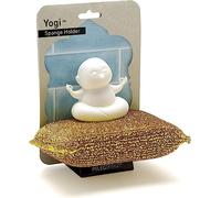 PELEG DESIGN Yogi Sponge Holder, Cute Plastic Sponge Holder for Kitchen Sink with Suction Cup,Dish Sponge Caddy Holder,Dries All Types of Sponges - Sponge Included