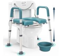 PELEGON Raised Toilet Seat With Handles (400lb) - Adjustable 3 in 1 Commode Chair For Toilet With Arms, Toilet Riser With Handles, Toilet Chair Over Toilet, Handicap Toilet Seat For Elderly & Disabled
