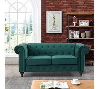 Artemis Home Pelham 2 Seat Velvet Sofa - Green