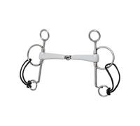 Pelham bit for horse with single joint long Beris