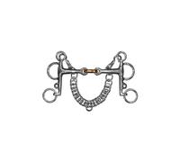 Pelham double snaffle bit with short shanks for horses Privilège Equitation