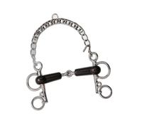 Pelham for horse broken rubber short branches Feeling