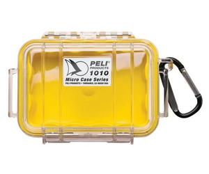 Peli 1010 Micro Case - Waterproof - Empty - CLEAR YELLOW - NEW - UK SELLER