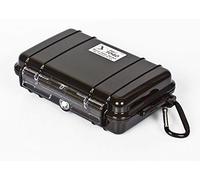 PELI 1040 Micro Case to Protect Small Belongings, IP67 Watertight, 2L Capacity, Made in US, Black/Black Liner
