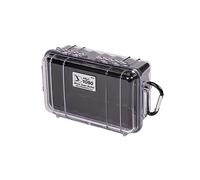 PELI 1050 Micro Case, Small Protective Cases Camera & Photo, IP67 Watertight, 3L Capacity, Made in US, Clear/Black Liner