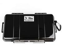 PELI 1060 Micro Case, Small Protective Case, IP67 Watertight, 3L Capacity, Made in US, Black/Black Liner