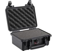 PELI 1120 Watertight Hard Camera Case, IP67 Watertight and Dustproof, 5L Capacity, Made in US, With Customisable Foam Inlay, Black