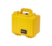 PELI 1300 Shockproof Hard Camera Case, IP67 Watertight and Dustproof, 17L Capacity, Made in US, With Customisable Foam Inlay, Yellow