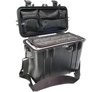 PELI 1430 Impact Resistant Top Loader Case for Photography and Computer Equipment, IP67 Watertight, 4L Capacity, Made in US, With Padded Dividers Inlay, Black