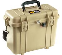 PELI 1430 Protective Case; Camera & Lens Protection; Water & Dust Resistant; 15L; With Foam; Desert Tan