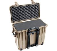 PELI 1440 Protective Case; Camera & Electronics Protection; Water & Dust Resistant; 34L; With Foam; Desert Tan